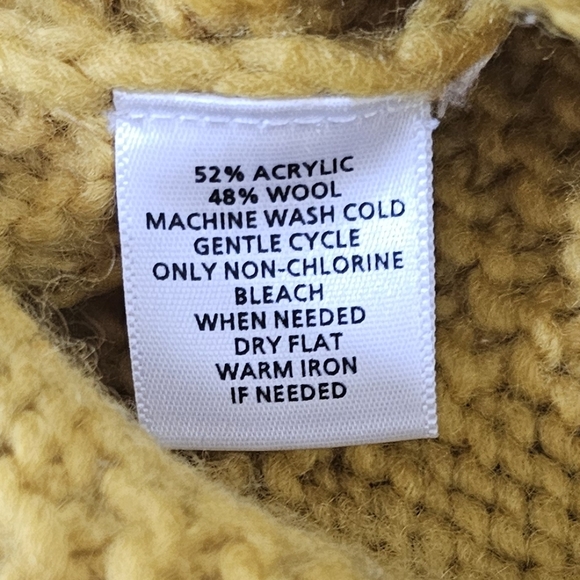 LOFT | WOOL BLEND SHORT SLEEVE FUNNEL NECK SWEATER KNIT TOP - Picture 15 of 16